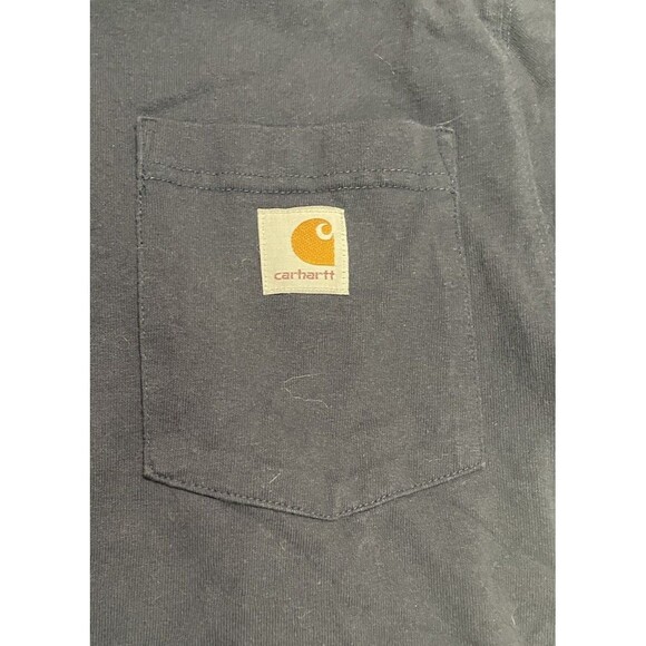 Carhartt Men's T-Shirt,  Loose Fit Short Sleeve Heavyweight Pocket Tee Size XS - Picture 2 of 5